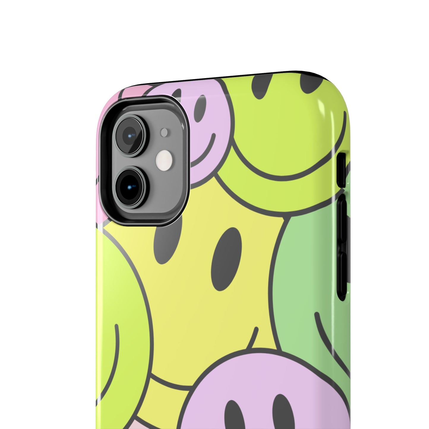 Colorful Smiley Face Tough Phone Case - Fun, Durable Protection for All Ages
