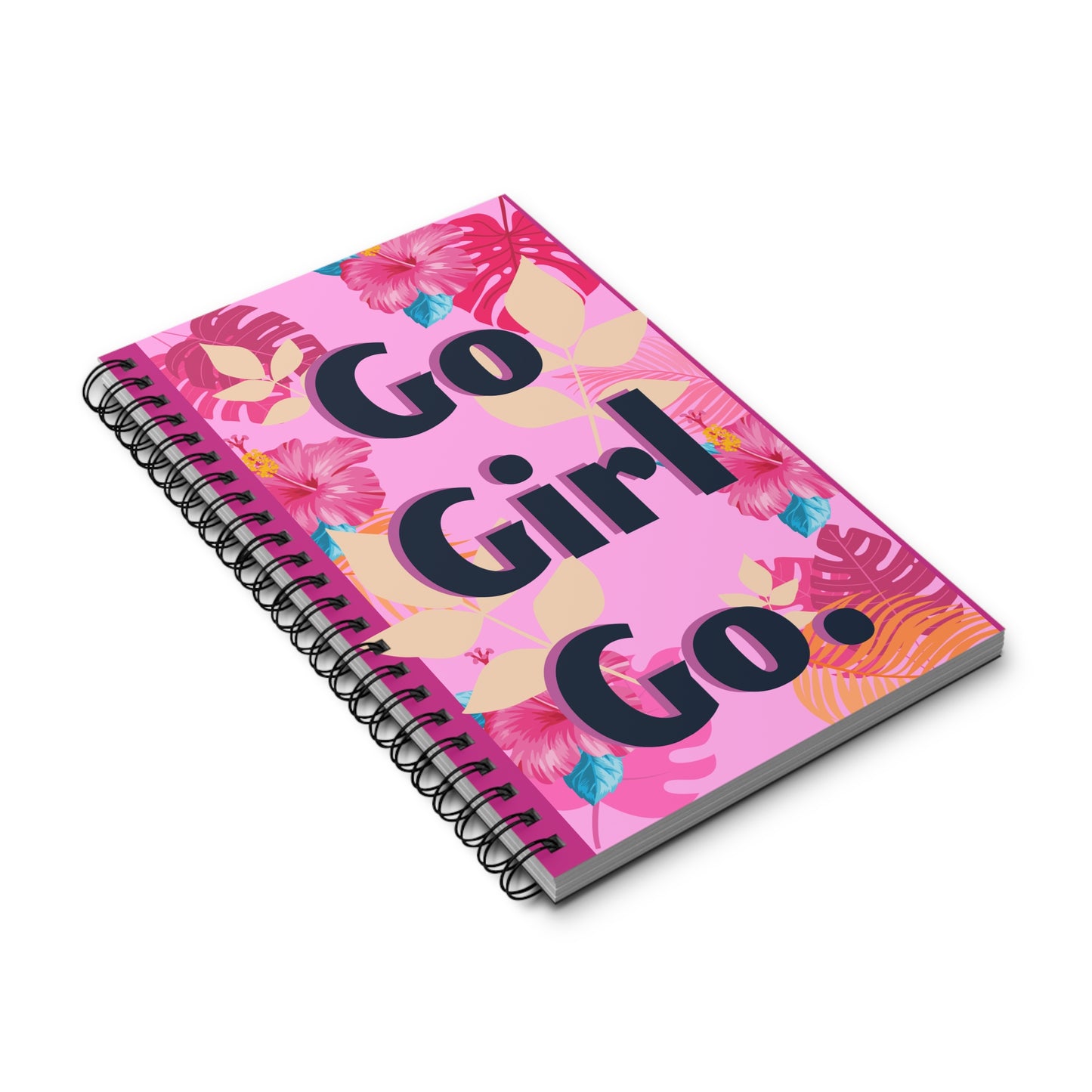 Colorful Floral Spiral Journal - Tropical Vibes for Planning, Journaling, Gifts, Summer Memories, Notebooks, Stationery