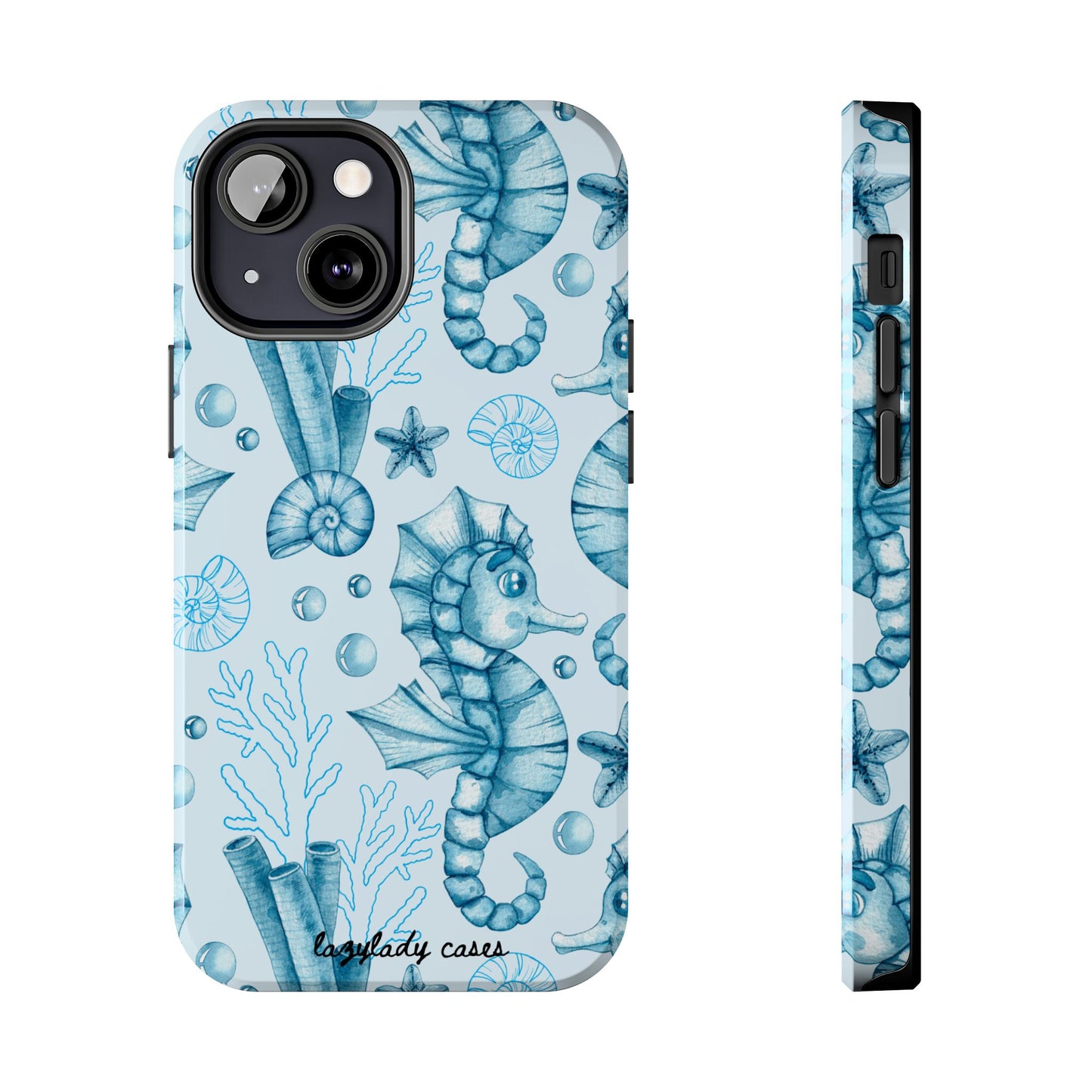 Coastal Seahorse Phone Case - Tough Protection with Beach Vibe