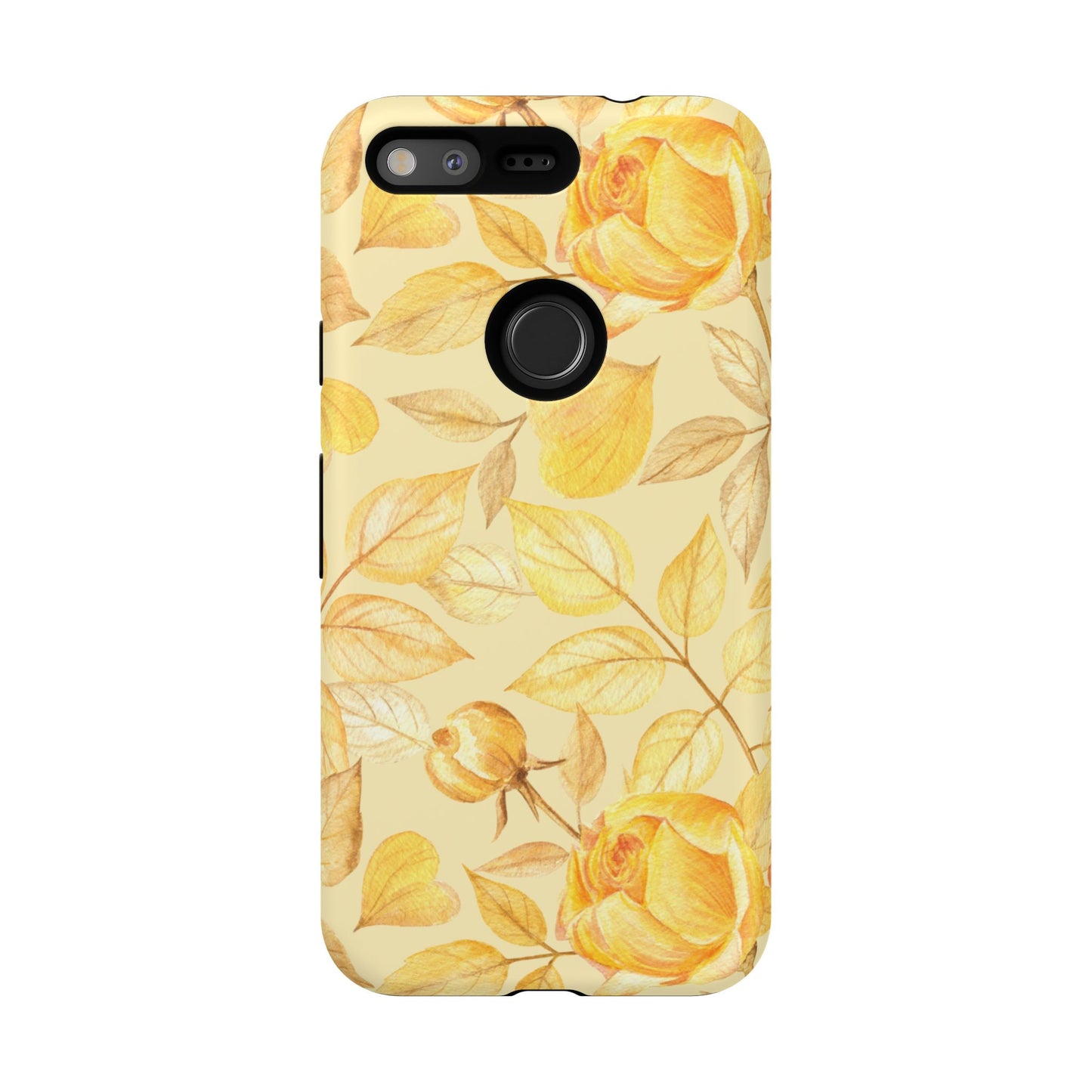 Yellow Dusk Tough Phone Case - Yellow Rose Design