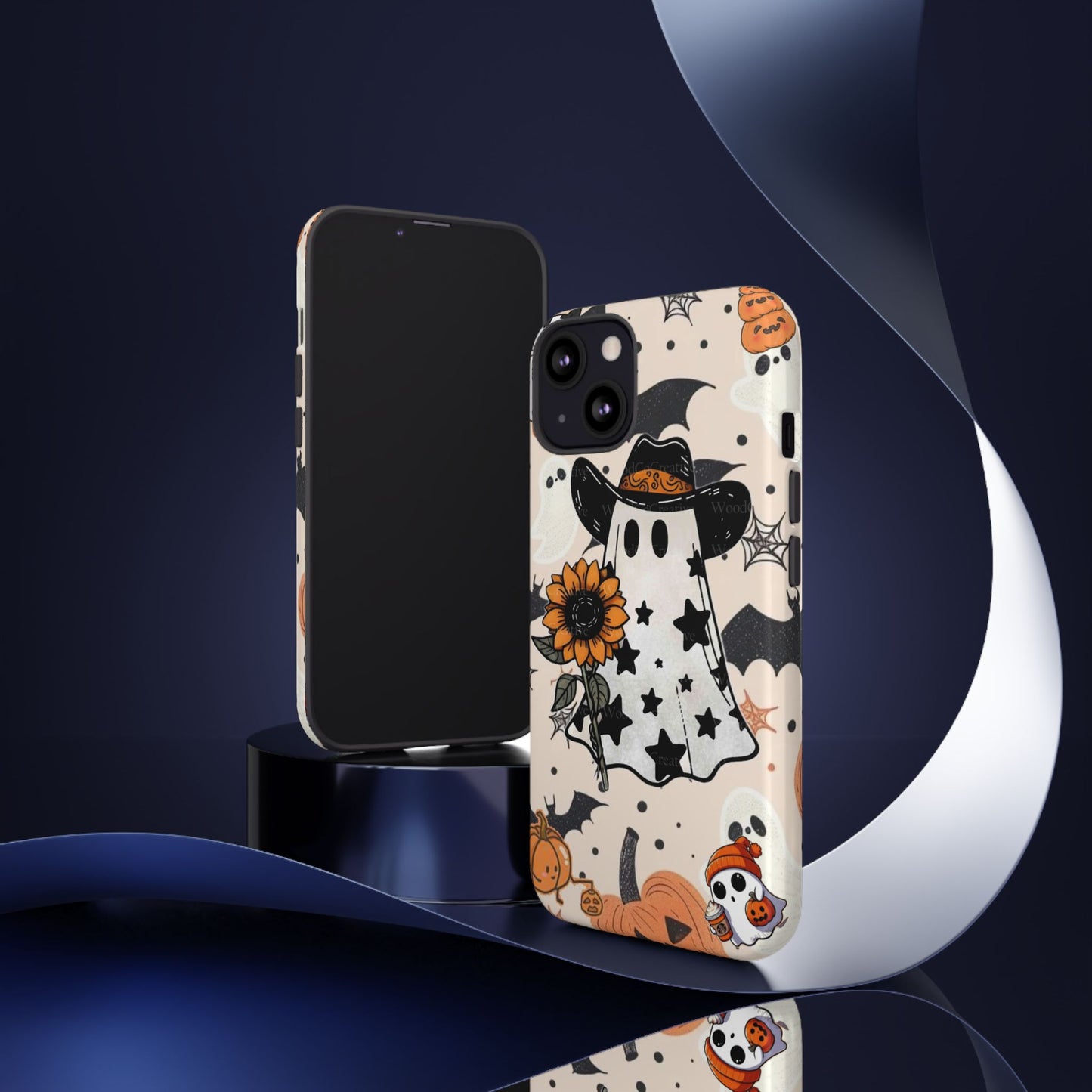 Cute Ghost Phone Case, Halloween Decor, Spooky Gift, Fall Accessories, Pumpkin Lover's Gift, Autumn Vibes, Trick or Treat