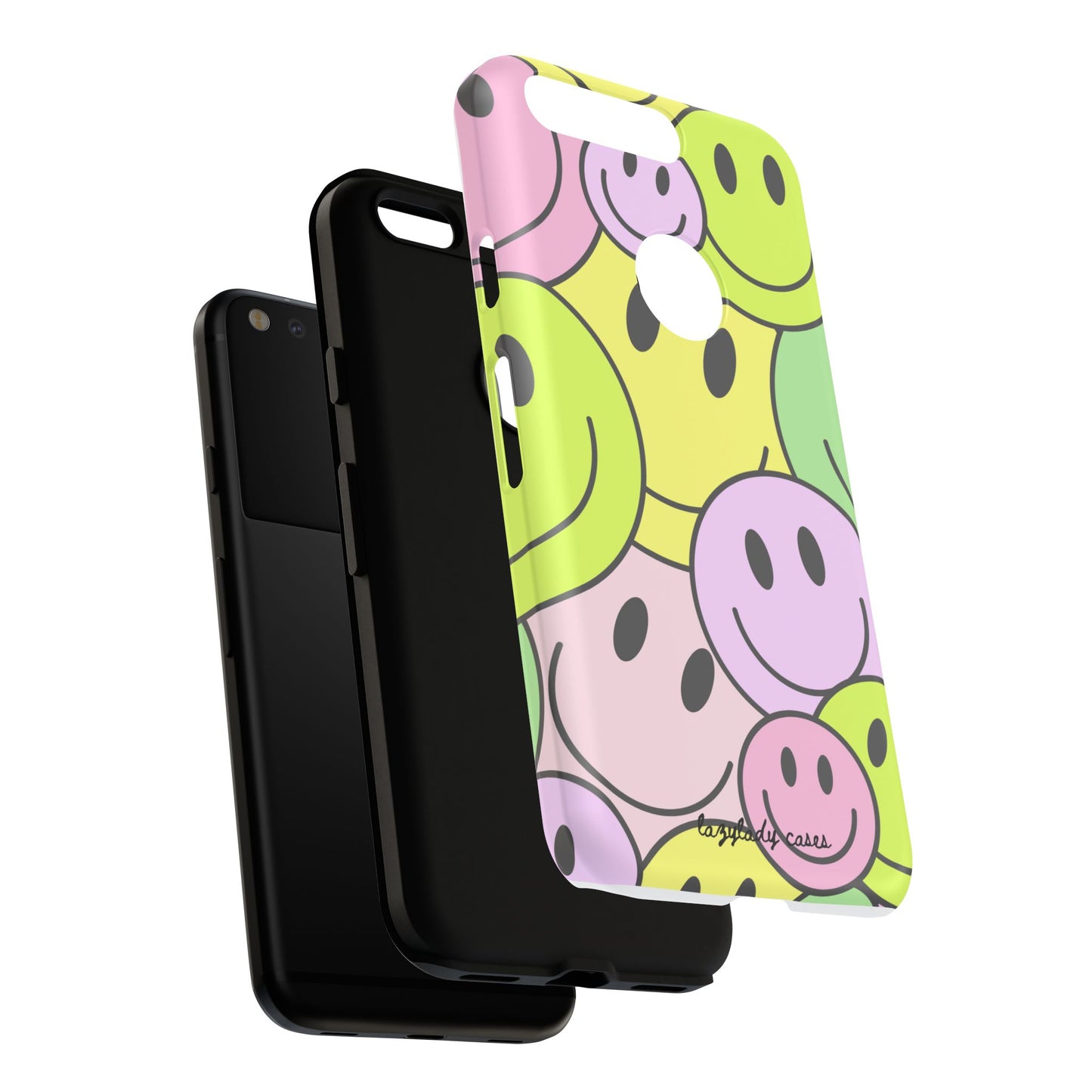 Colorful Smile Face Phone Case - Tough Protection & Fun Design