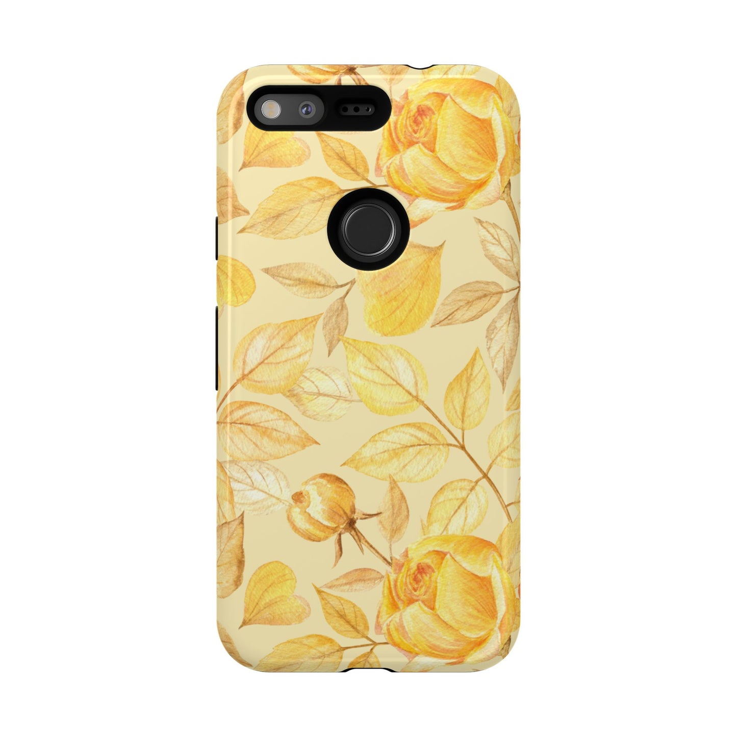 Yellow Dusk Tough Phone Case - Yellow Rose Design