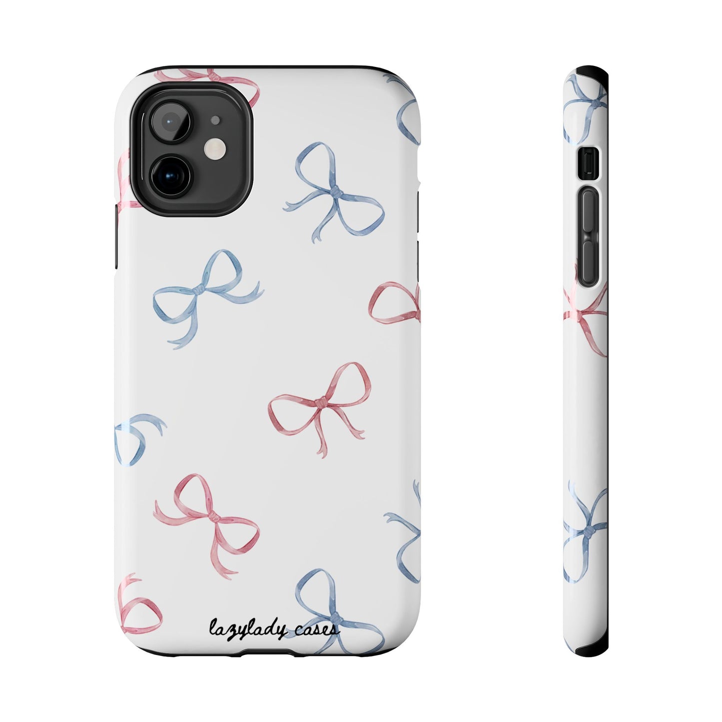 Chic Bow Pattern Tough Phone Case | Stylish Protection for Your Device