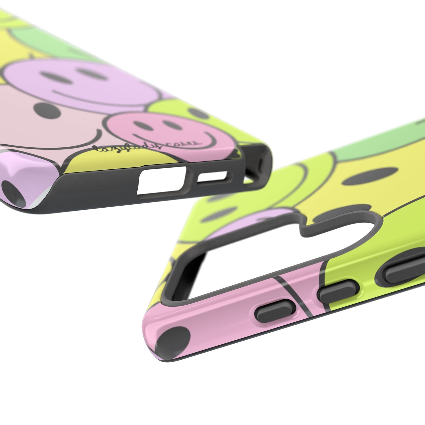 Colorful Smile Face Phone Case - Tough Protection & Fun Design