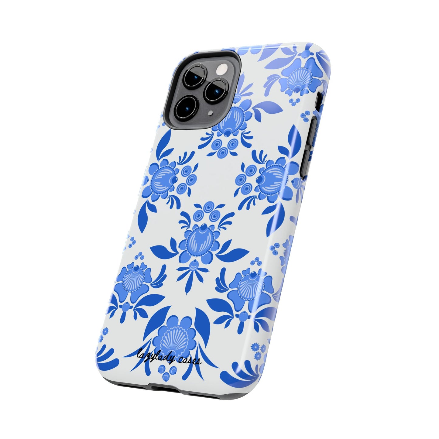 Floral Tough Phone Case - Stylish Protection for Everyday Use
