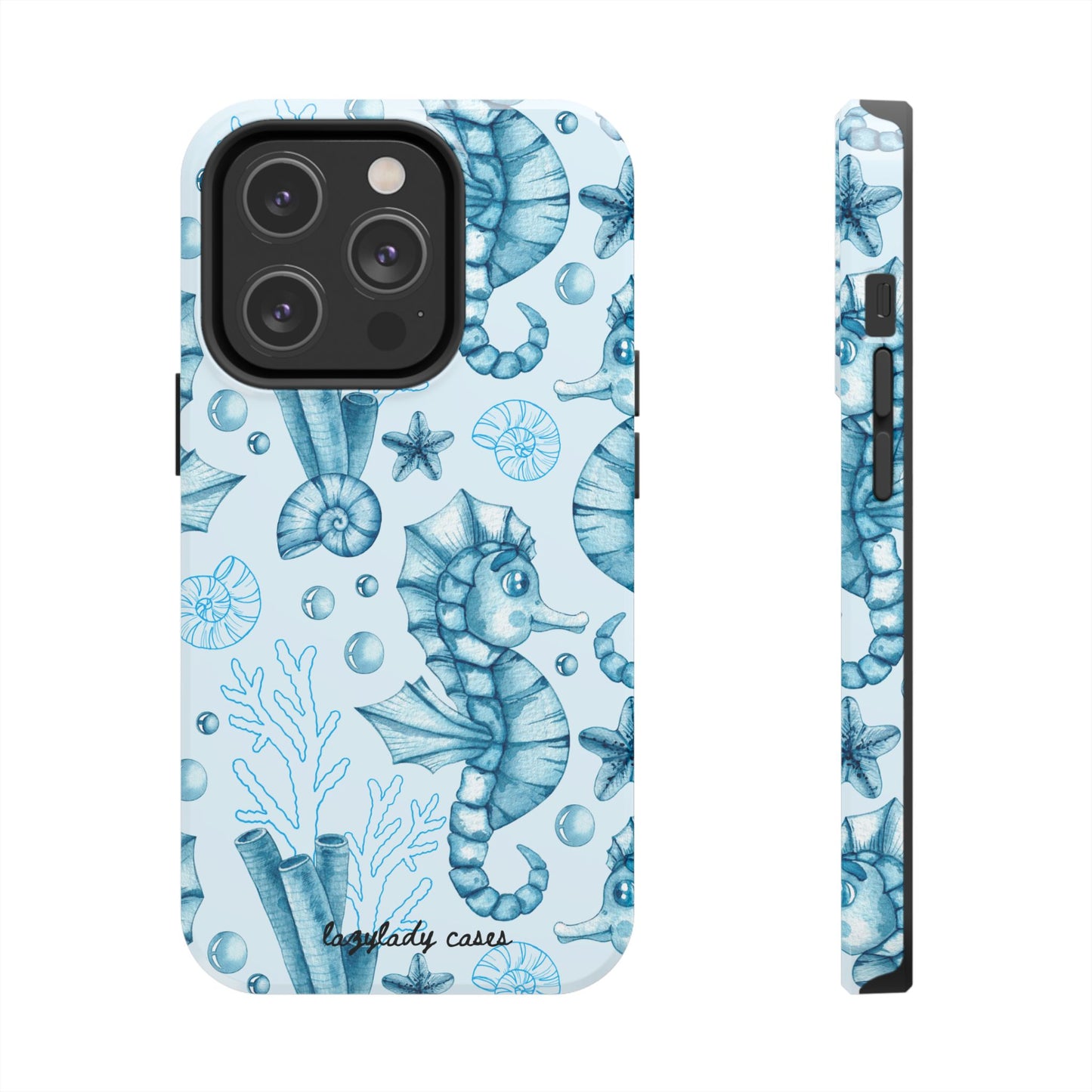 Coastal Seahorse Phone Case - Tough Protection with Beach Vibe