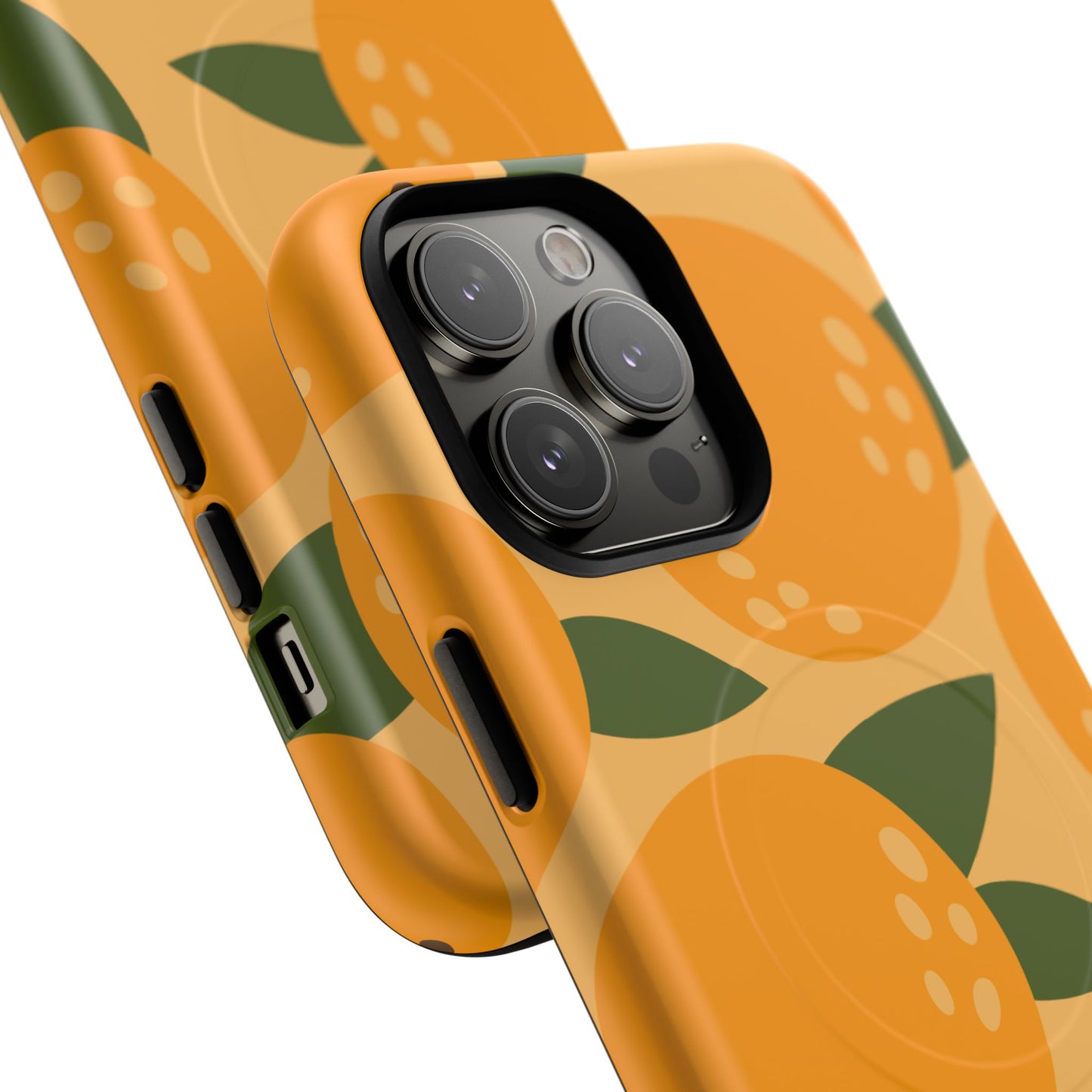 Citrus Orange Phone Case Magnetic Case for iPhone – Vibrant Orange Design