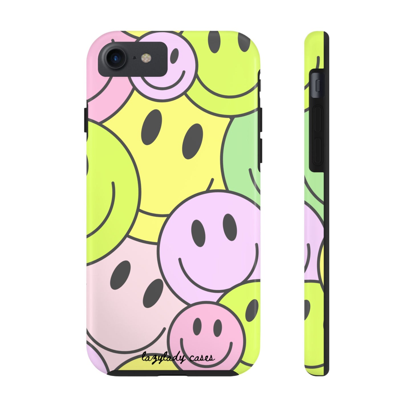 Colorful Smiley Face Tough Phone Case - Fun, Durable Protection for All Ages