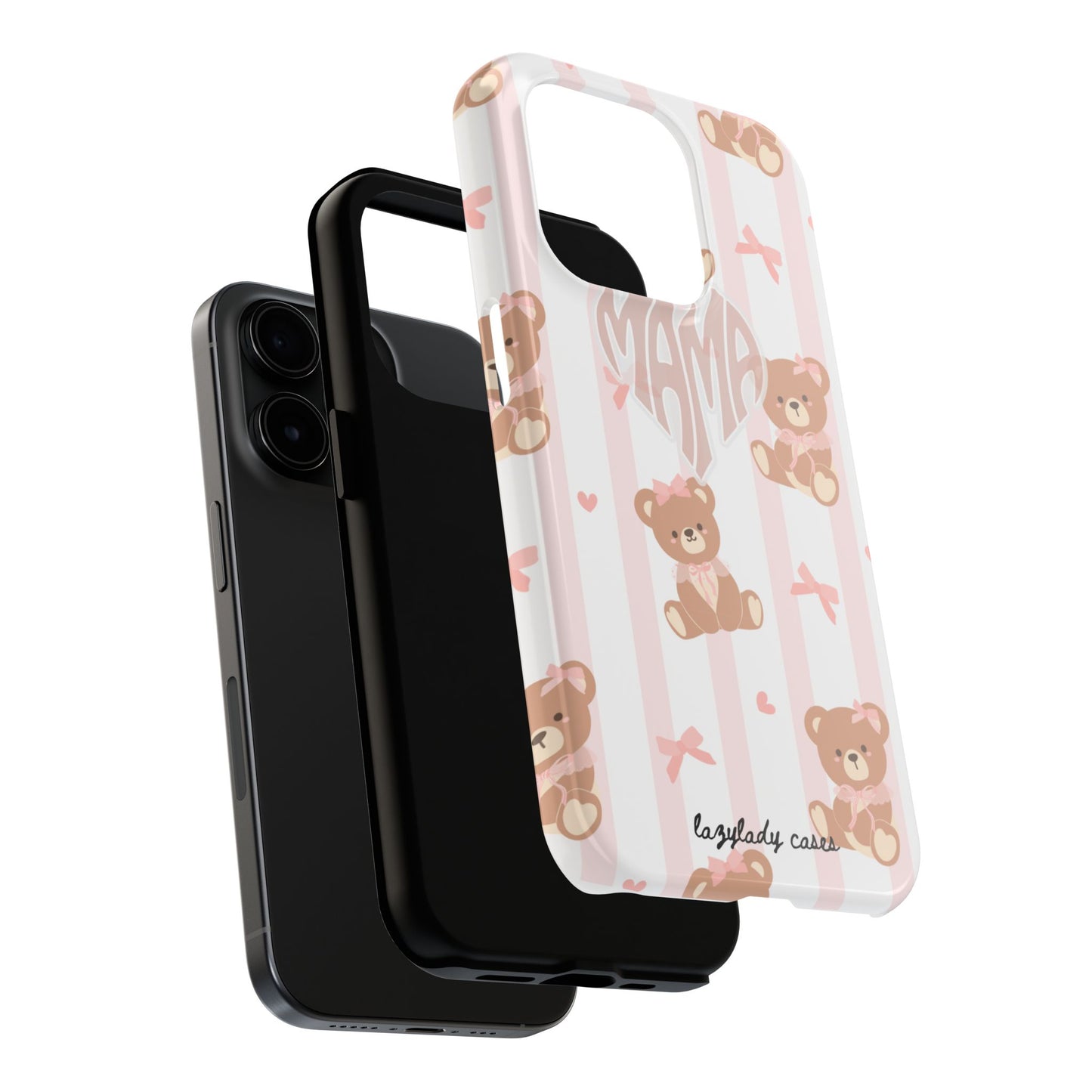 Cute Bear Mama Phone Case - Stylish Tough Case for Moms