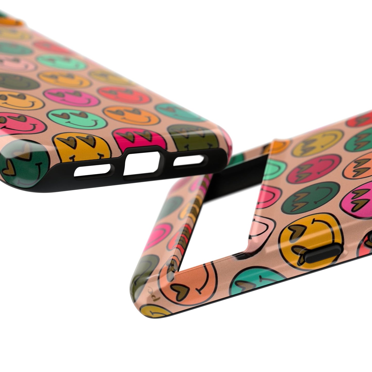 Colorful Smiley Phone Case | Tough Cases, Cute Phone Cover, Happy Vibes, Gift for Friends, Fun Phone Accessory