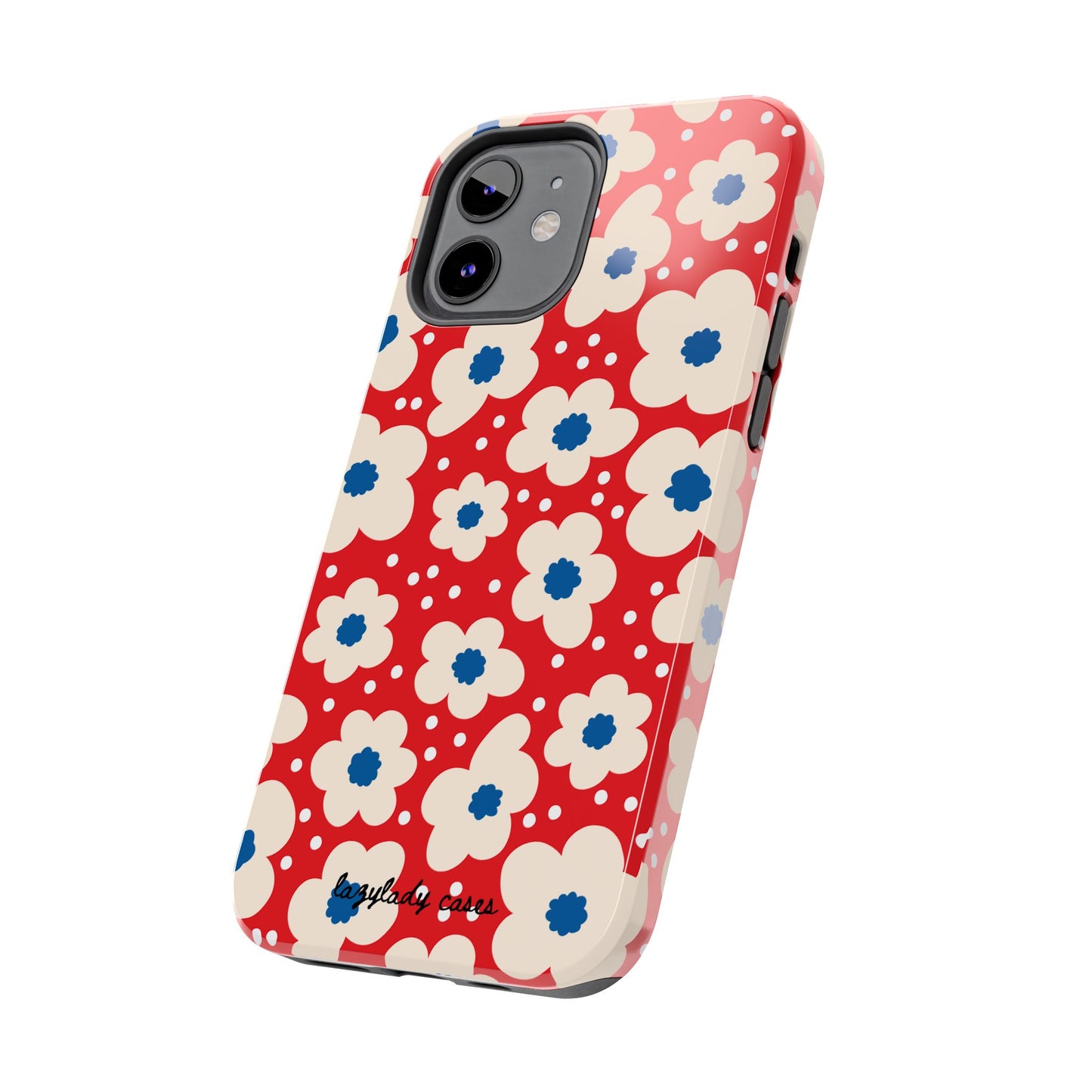 Blossom Floral Tough Phone Case - Durable Protection with Vintage Charm