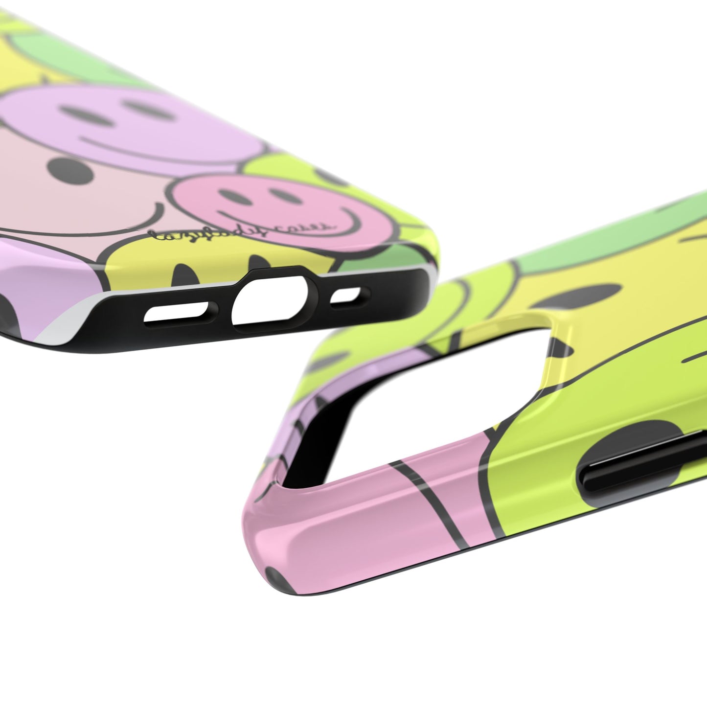 Colorful Smiley Face Tough Phone Case - Fun, Durable Protection for All Ages