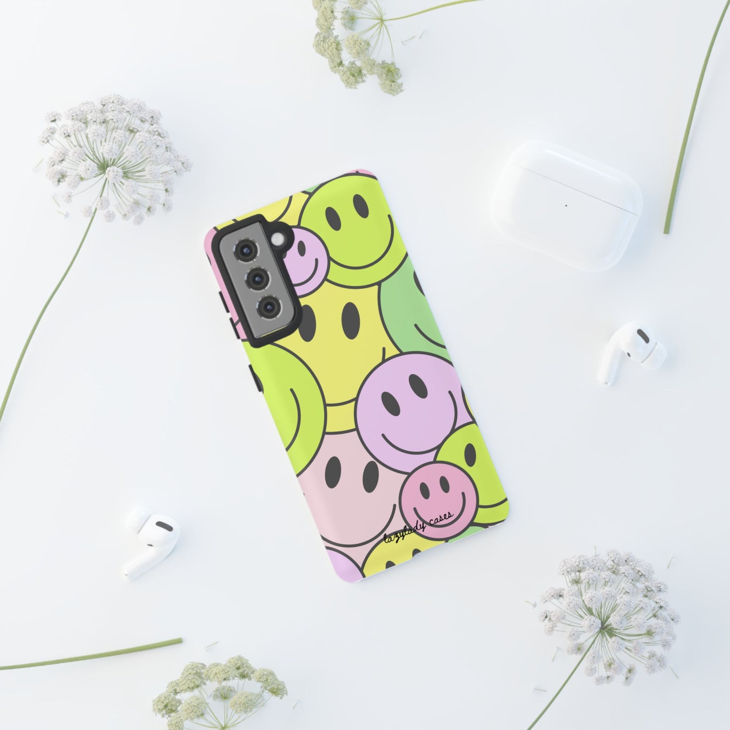 Colorful Smile Face Phone Case - Tough Protection & Fun Design