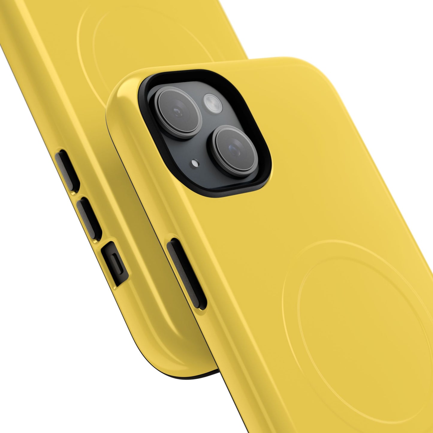Vibrant Yellow Tough Magnetic Phone Case - Durable Protection & Stylish Design