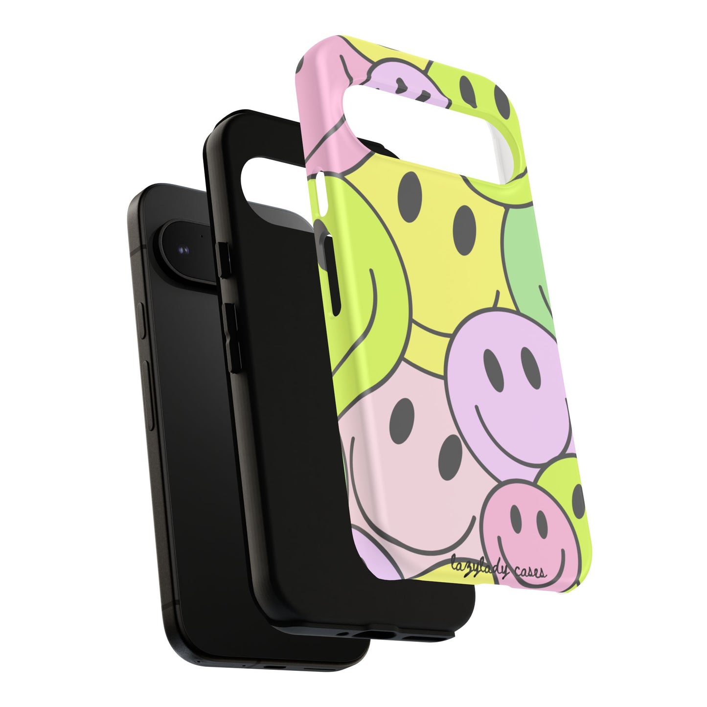 Colorful Smile Face Phone Case - Tough Protection & Fun Design
