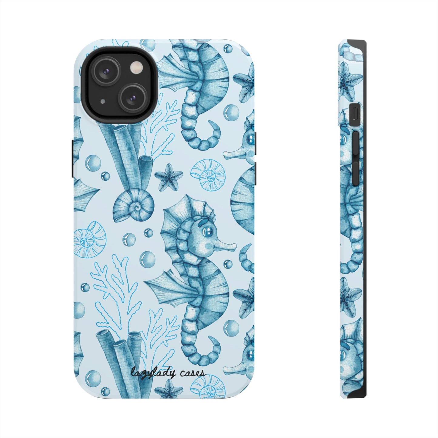 Coastal Seahorse Phone Case - Tough Protection with Beach Vibe