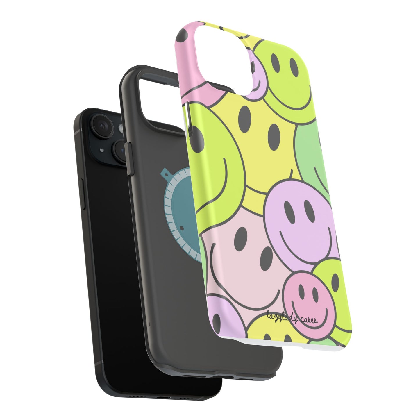 Colorful Smiley Face Magnetic Tough Case for Fun-Loving Individuals