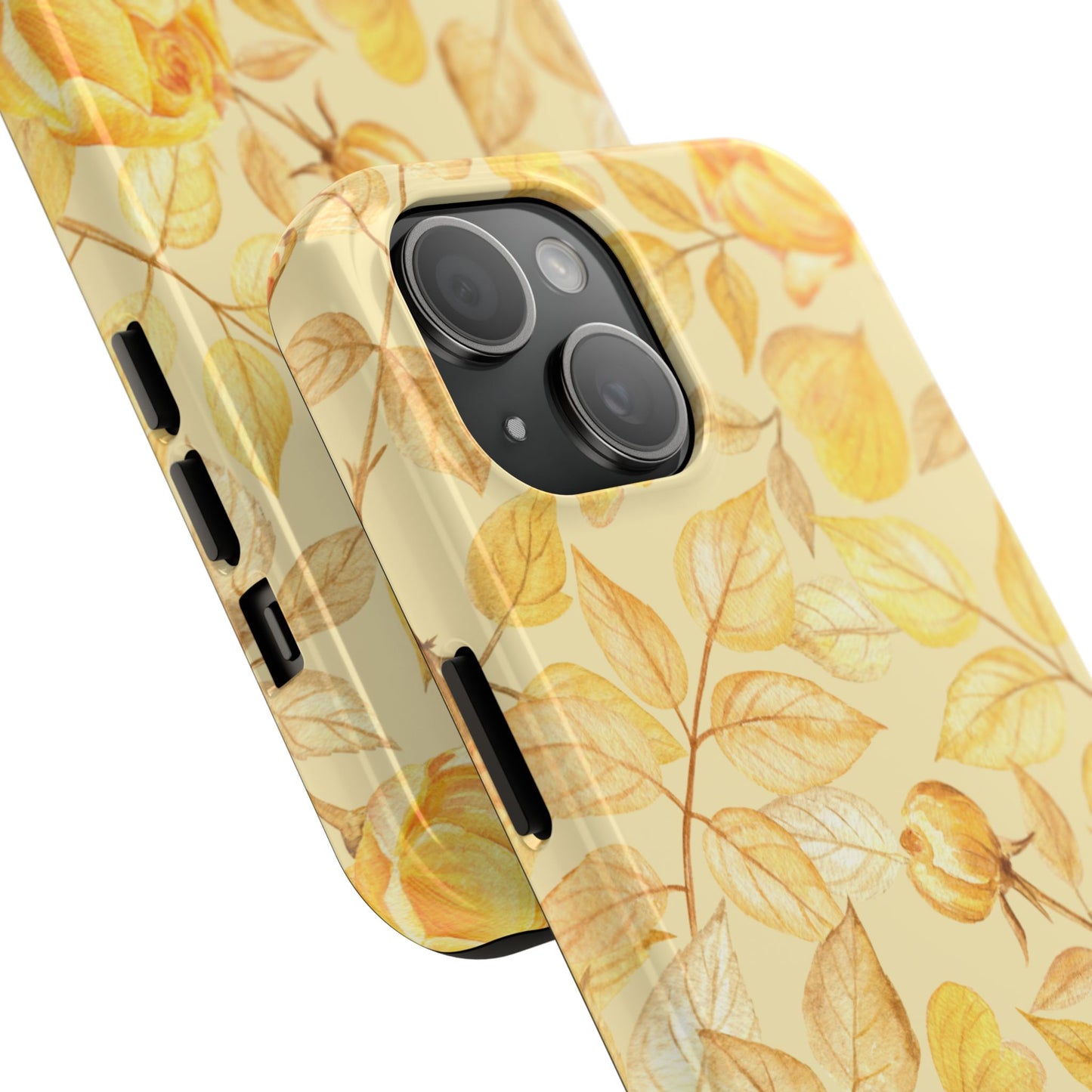 Yellow Dusk Tough Phone Case – Durable Protection with Yellow Roses Design