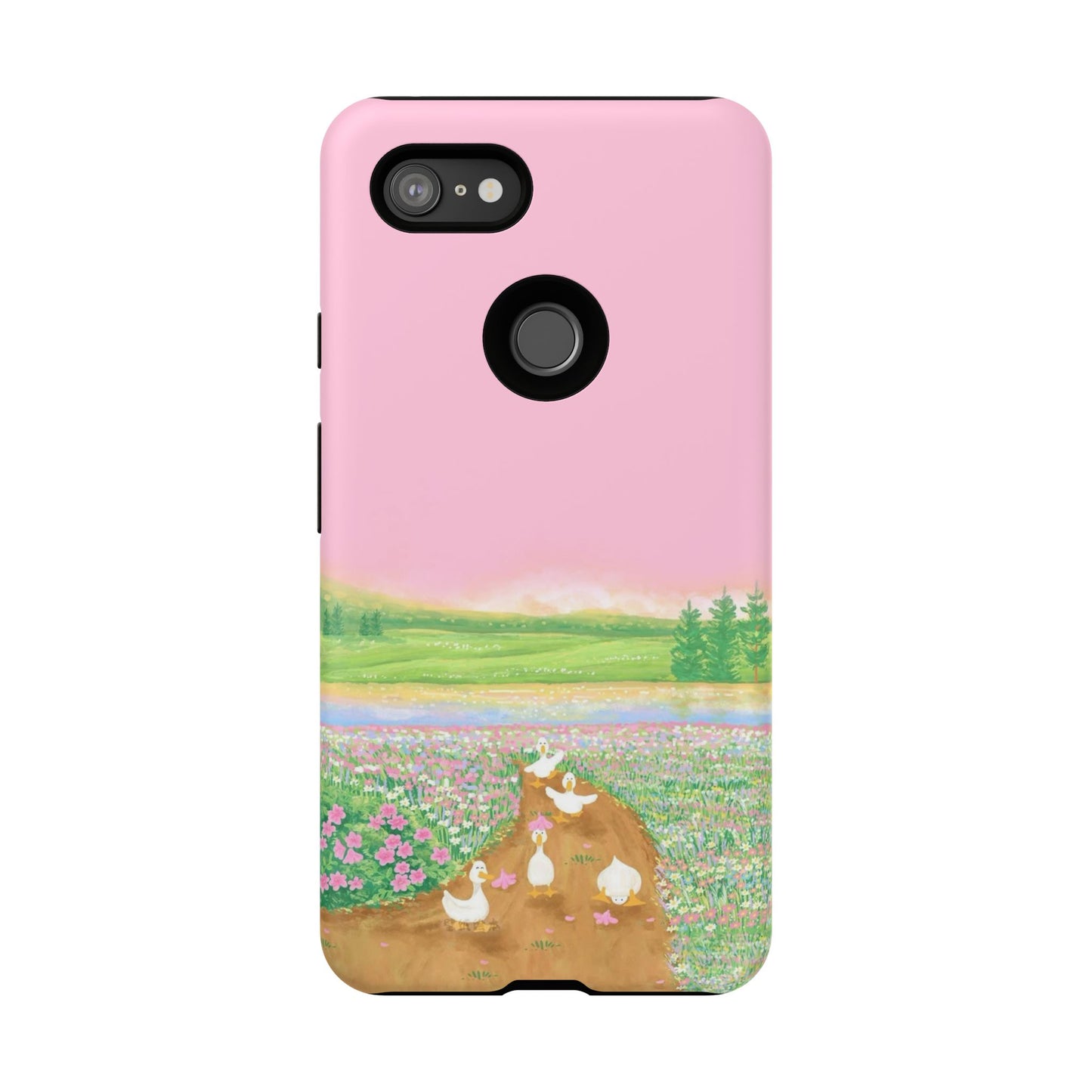 Pastel Floral Phone Case, Tough Cases for Nature Lovers, Cute Phone Accessories, Spring Gifts, Unique Mobile Covers