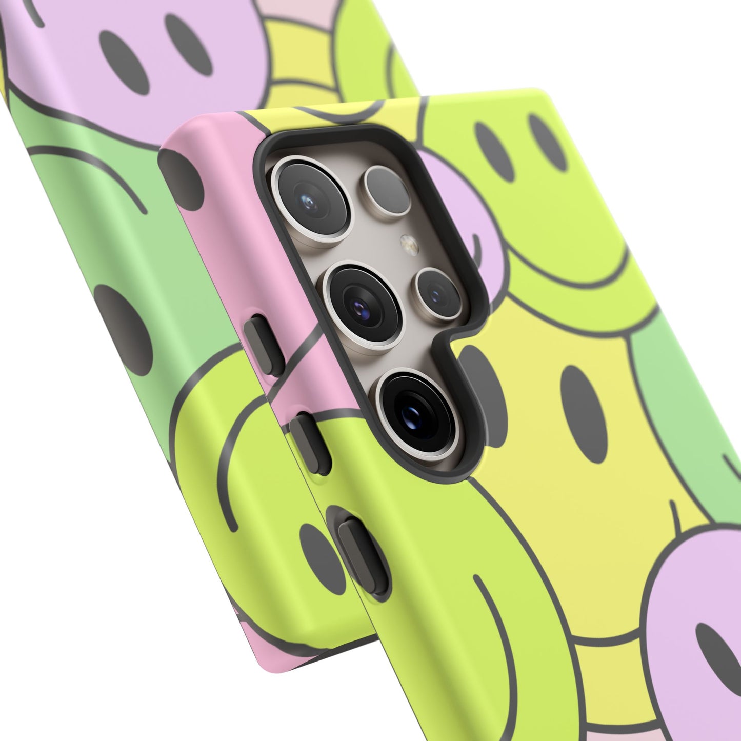 Colorful Smile Face Phone Case - Tough Protection & Fun Design