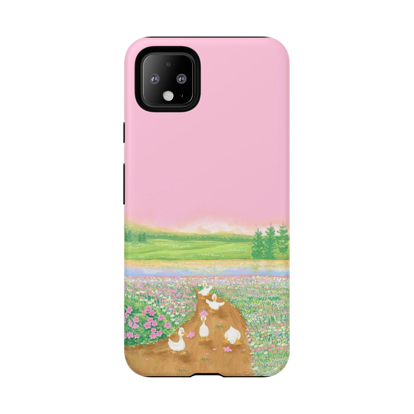 Pastel Floral Phone Case, Tough Cases for Nature Lovers, Cute Phone Accessories, Spring Gifts, Unique Mobile Covers