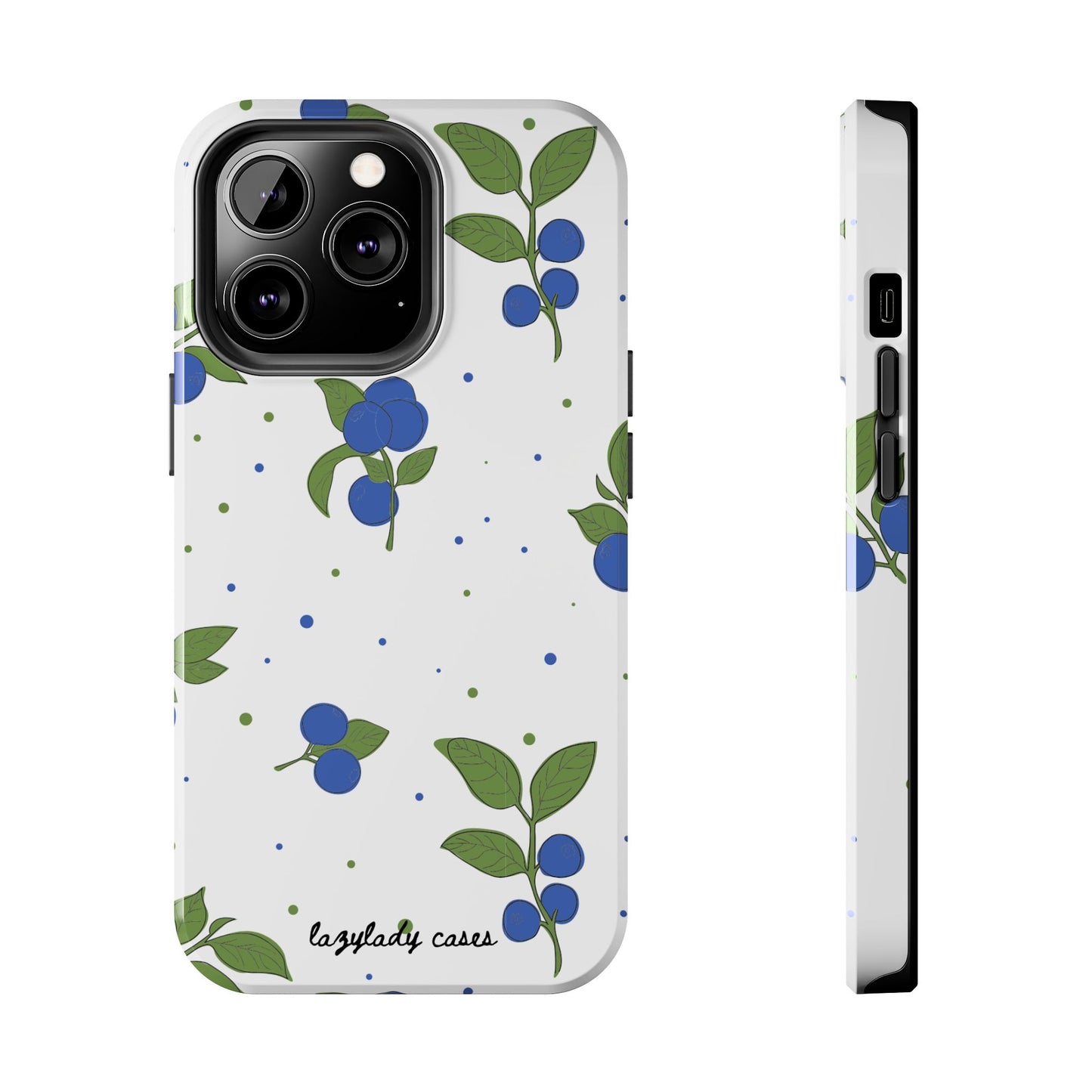 Blueberry Tough Phone Case - Durable Berry Design for Everyday Protection