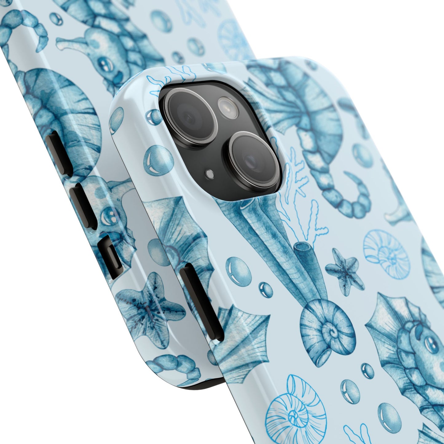 Coastal Seahorse Phone Case - Tough Protection with Beach Vibe