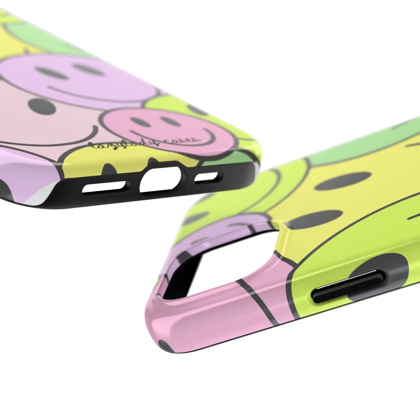 Colorful Smiley Face Tough Phone Case - Fun, Durable Protection for All Ages