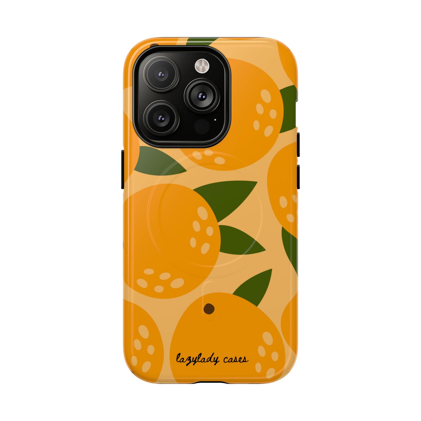 Citrus Orange Phone Case Magnetic Case for iPhone – Vibrant Orange Design