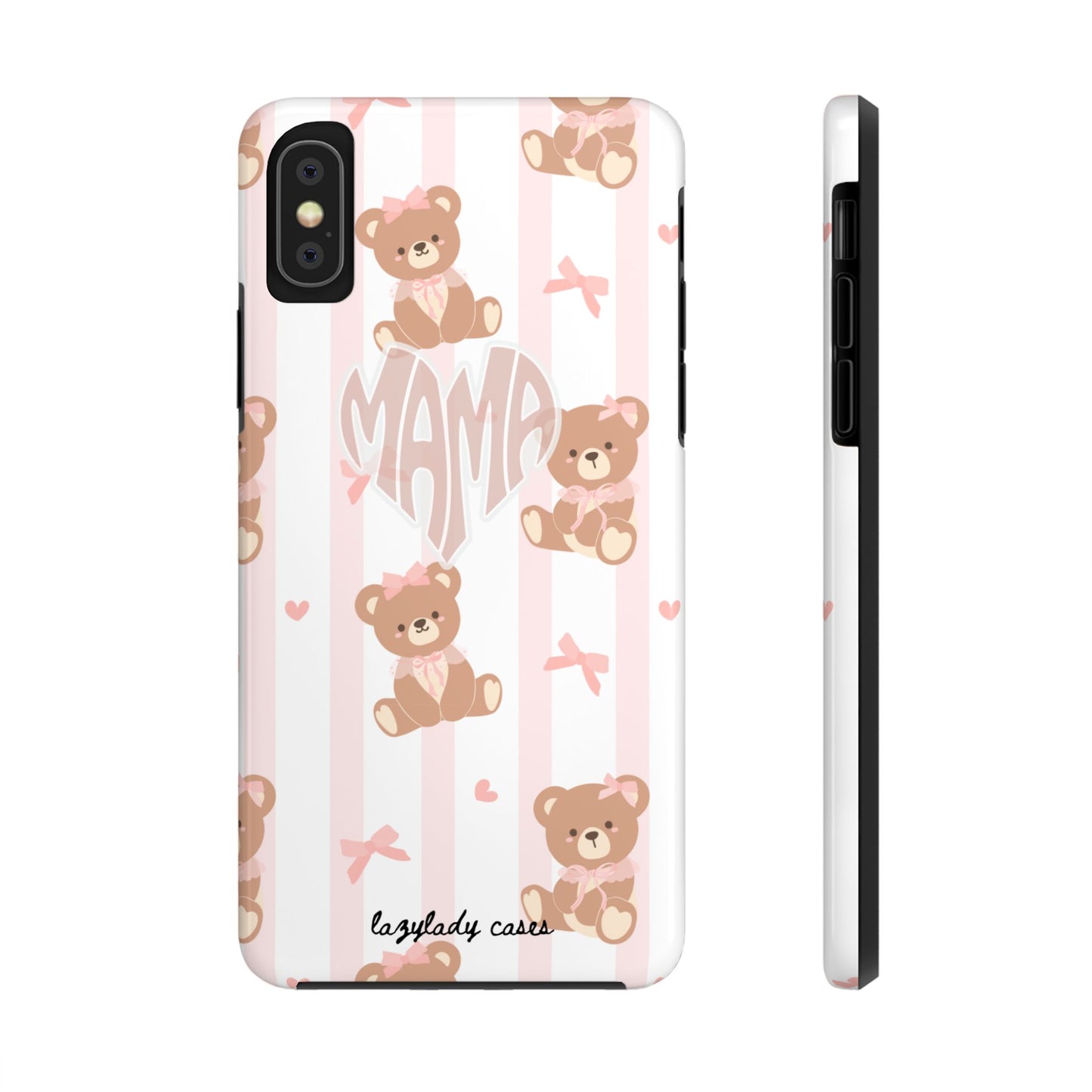 Cute Bear Mama Phone Case - Stylish Tough Case for Moms