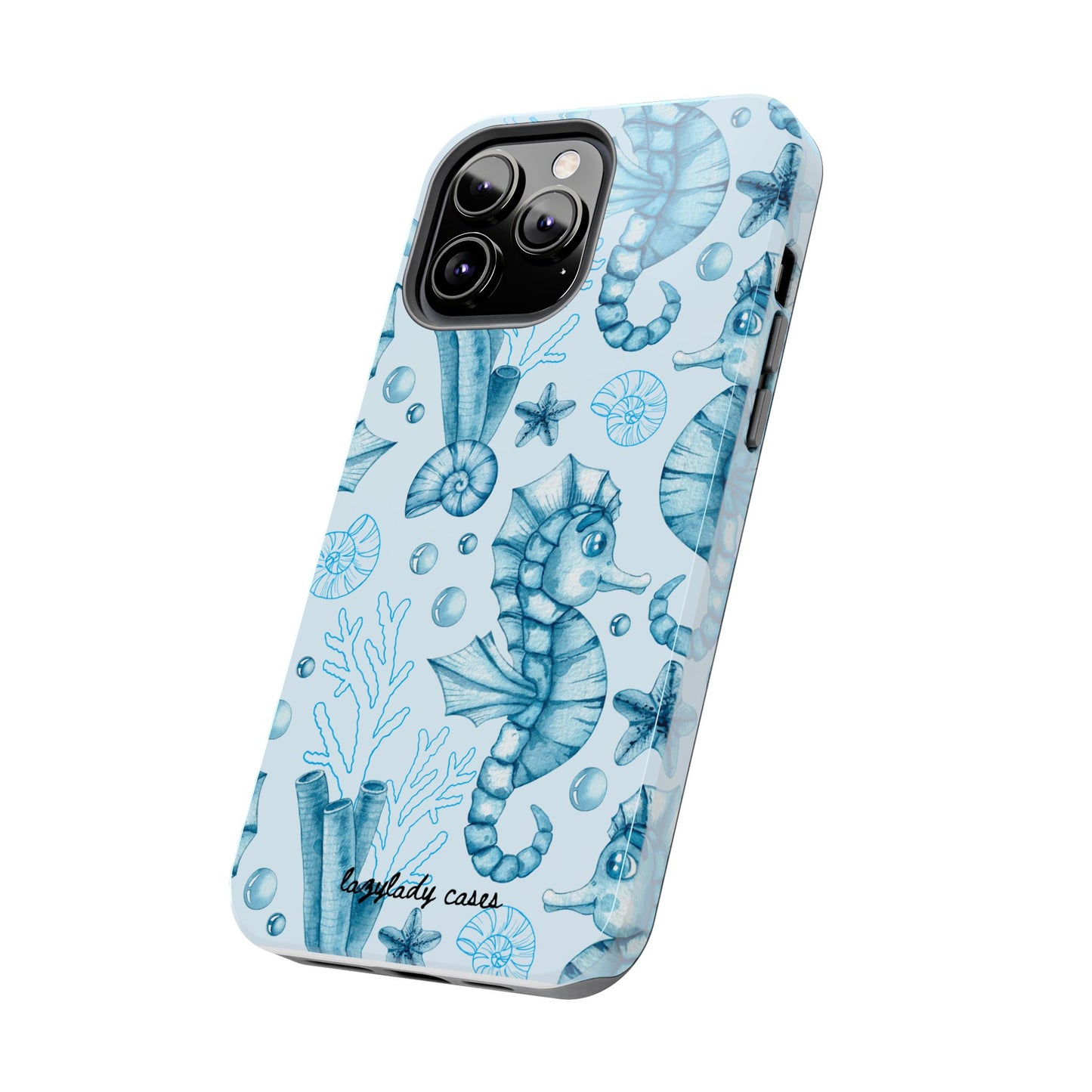 Coastal Seahorse Phone Case - Tough Protection with Beach Vibe