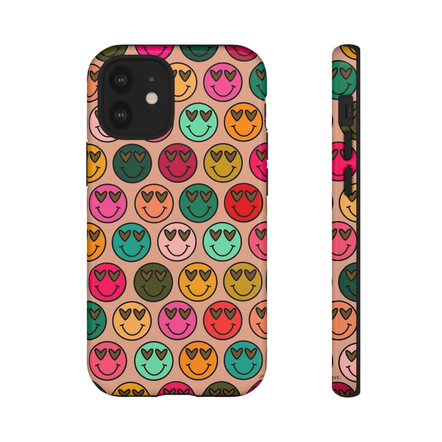 Colorful Smiley Phone Case | Tough Cases, Cute Phone Cover, Happy Vibes, Gift for Friends, Fun Phone Accessory
