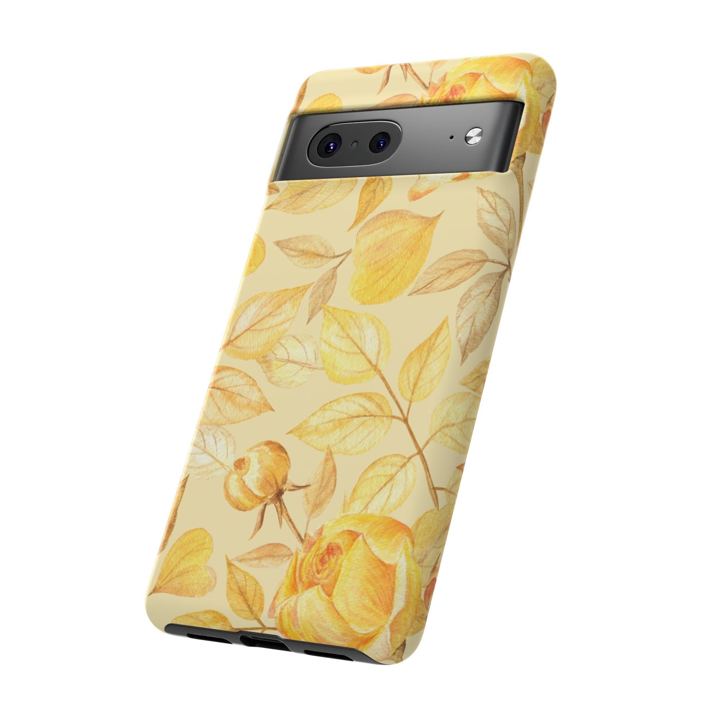 Yellow Dusk Tough Phone Case - Yellow Rose Design
