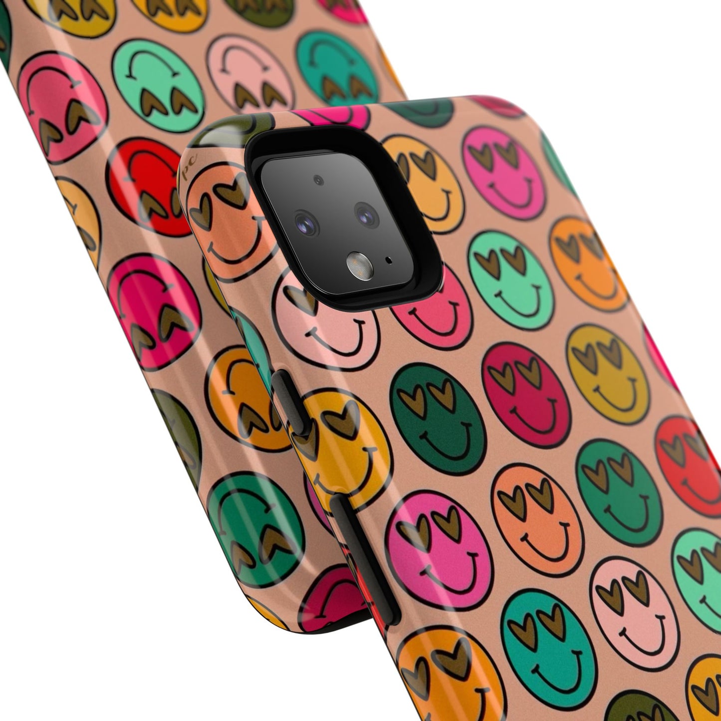 Colorful Smiley Phone Case | Tough Cases, Cute Phone Cover, Happy Vibes, Gift for Friends, Fun Phone Accessory