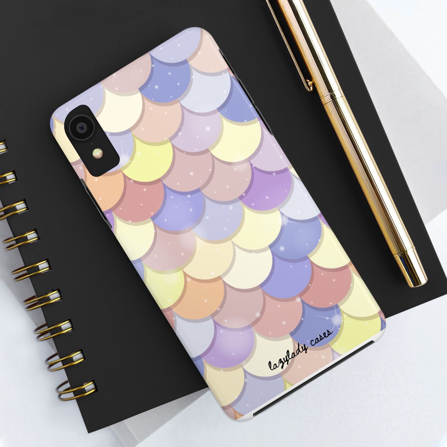 Mermaid Scale Tough Phone Case - Durable Protection with Colorful Design