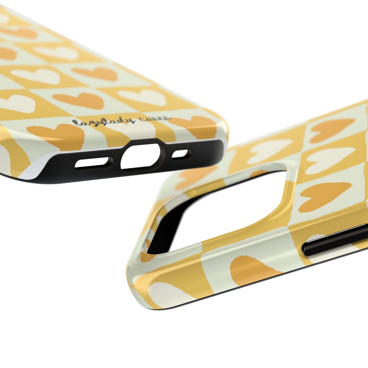 Heart Pattern Tough Phone Case - Cute & Durable for Everyday Use