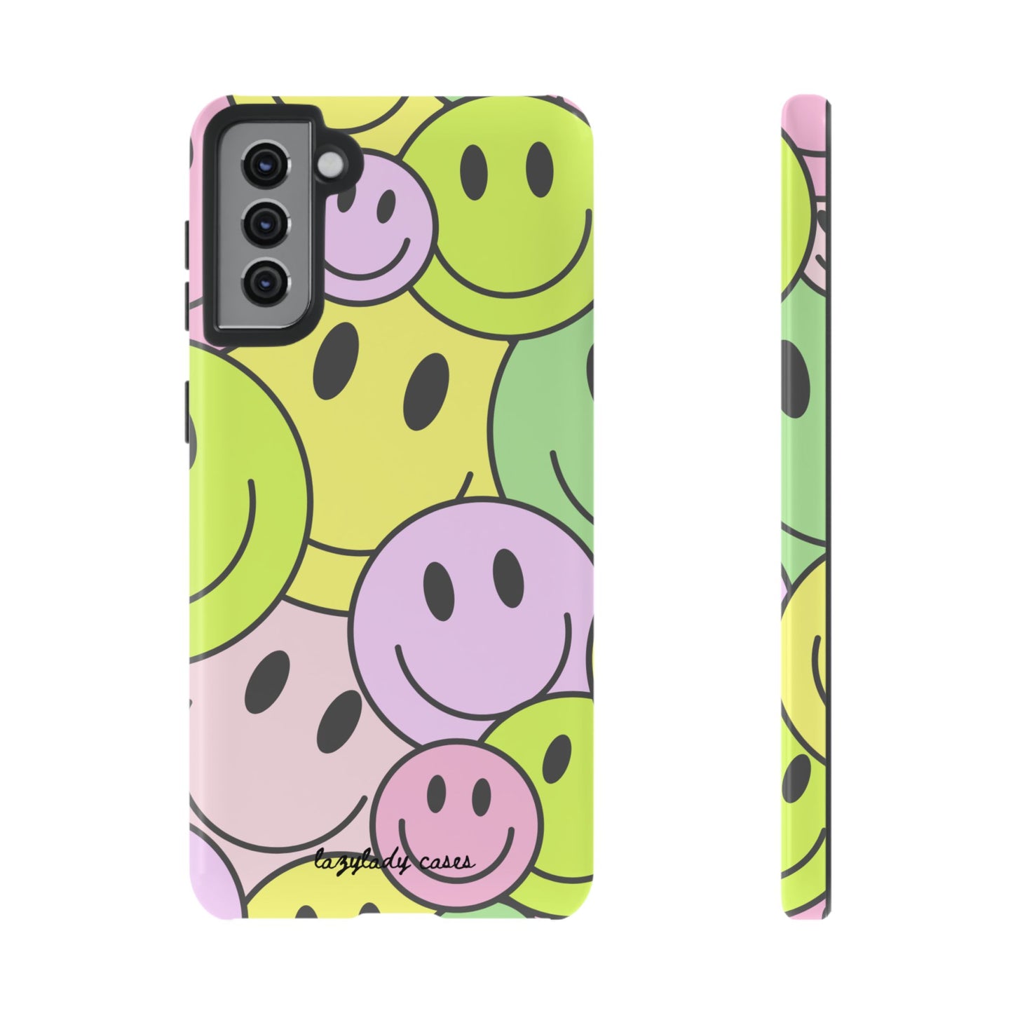 Colorful Smile Face Phone Case - Tough Protection & Fun Design