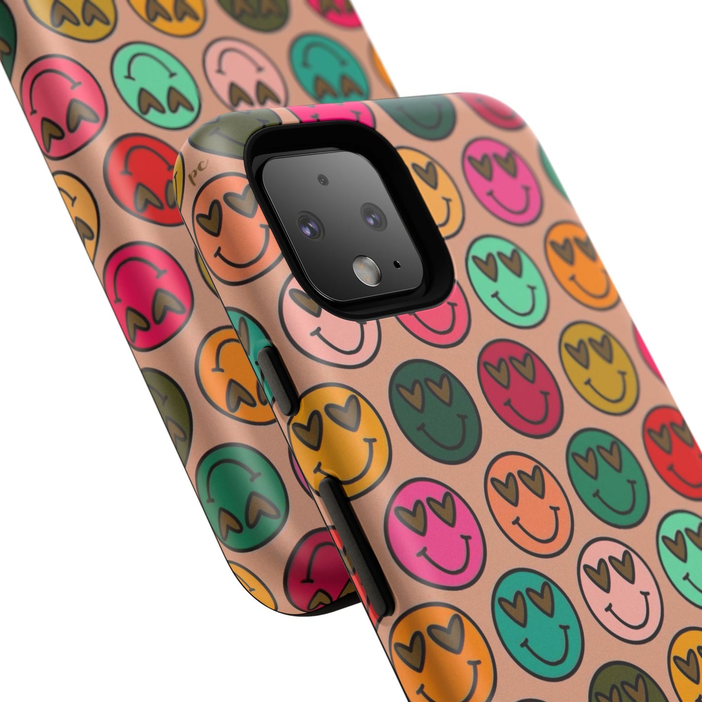Colorful Smiley Phone Case | Tough Cases, Cute Phone Cover, Happy Vibes, Gift for Friends, Fun Phone Accessory