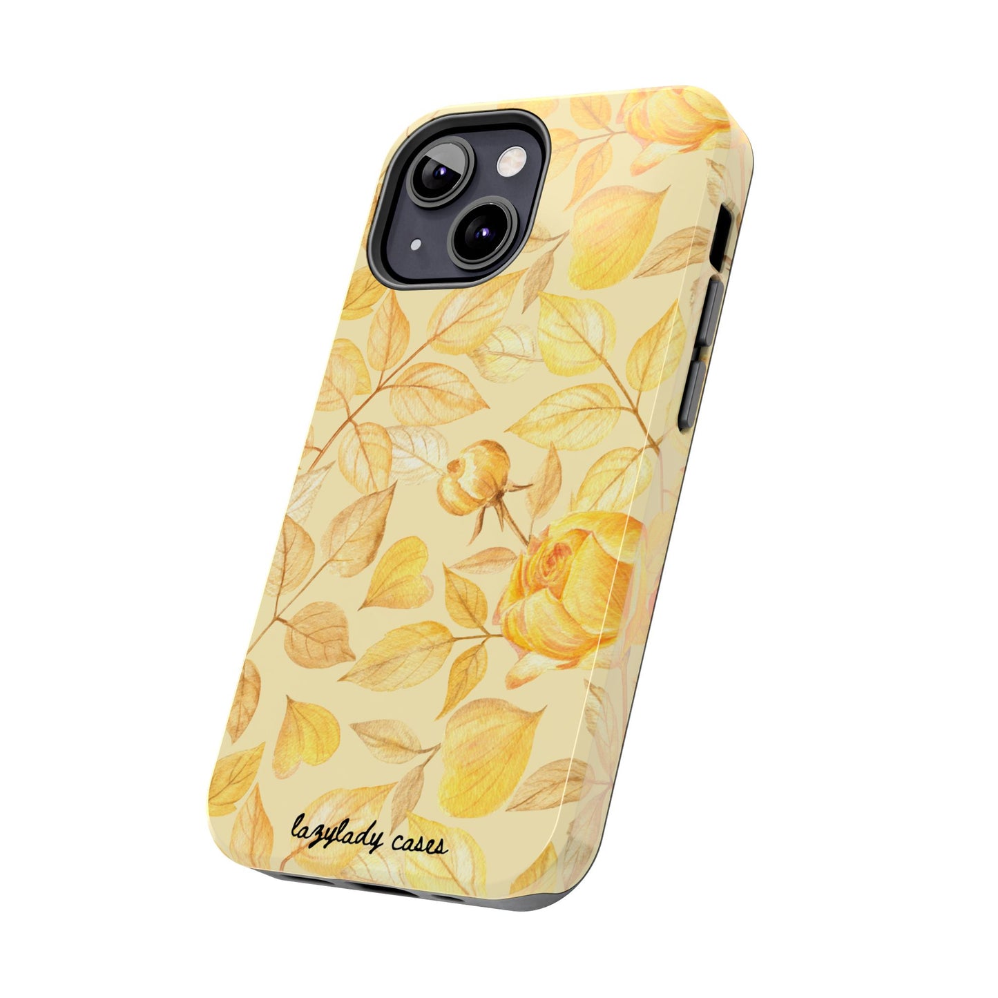 Yellow Dusk Tough Phone Case – Durable Protection with Yellow Roses Design
