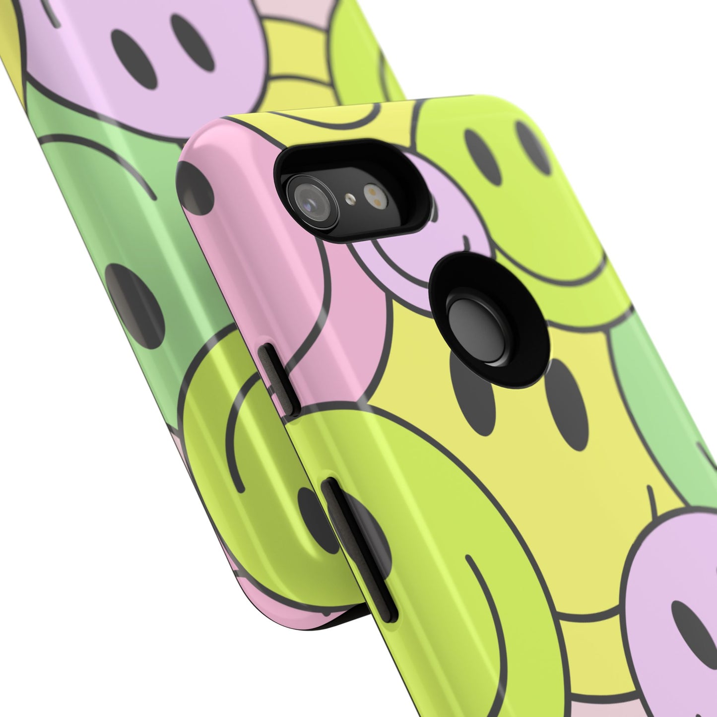 Colorful Smile Face Phone Case - Tough Protection & Fun Design