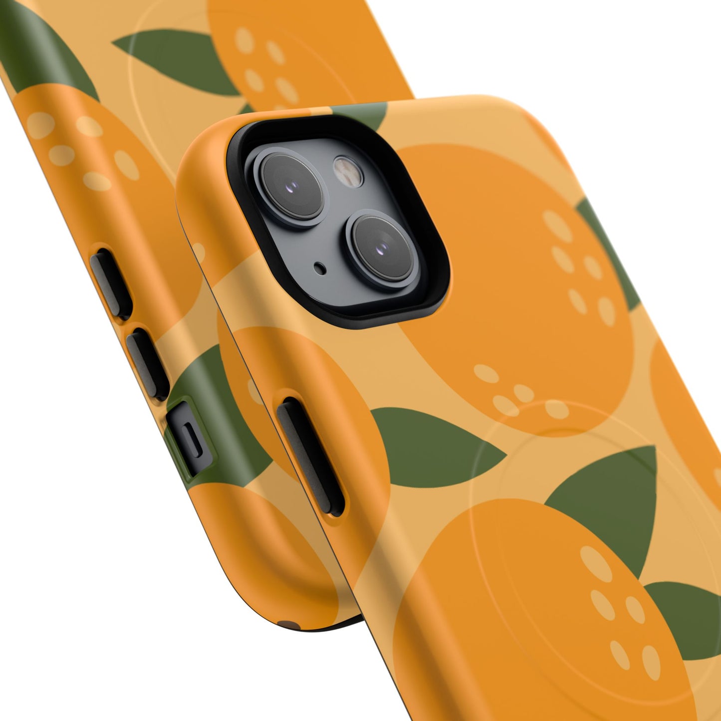 Citrus Orange Phone Case Magnetic Case for iPhone – Vibrant Orange Design