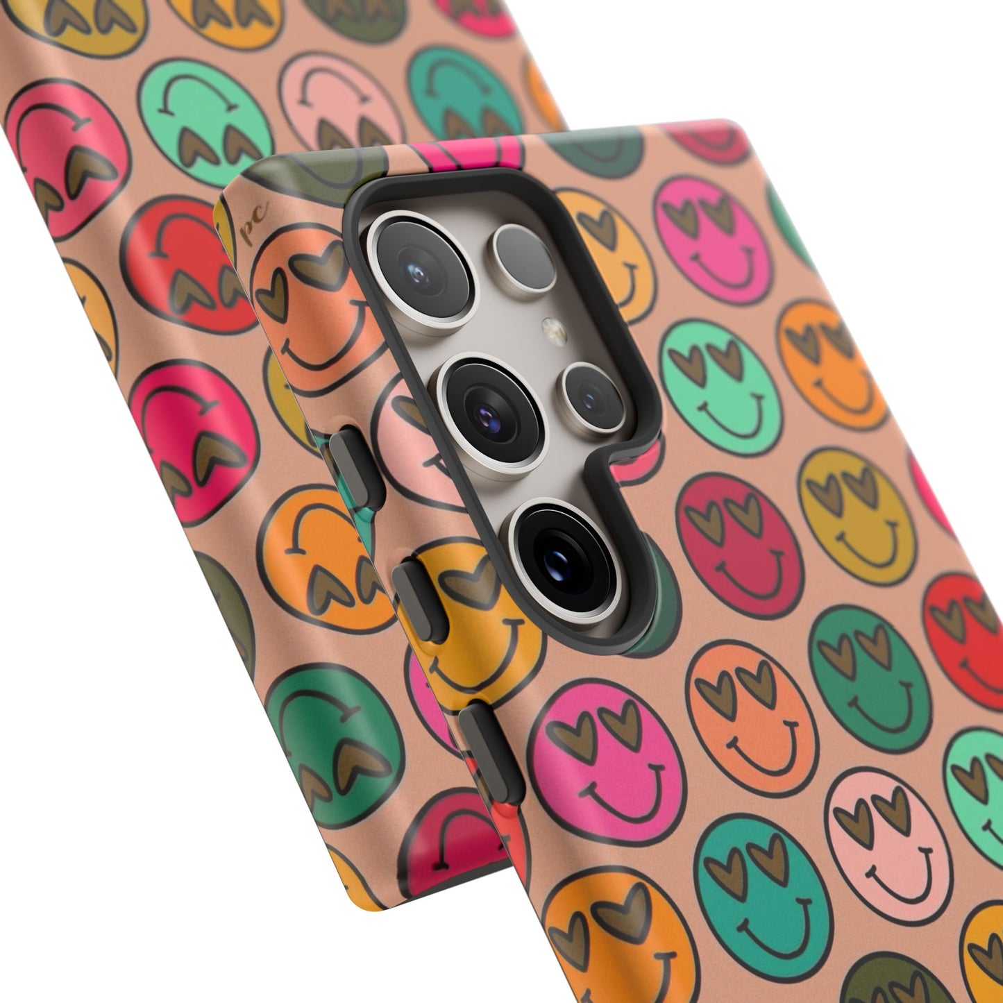 Colorful Smiley Phone Case | Tough Cases, Cute Phone Cover, Happy Vibes, Gift for Friends, Fun Phone Accessory