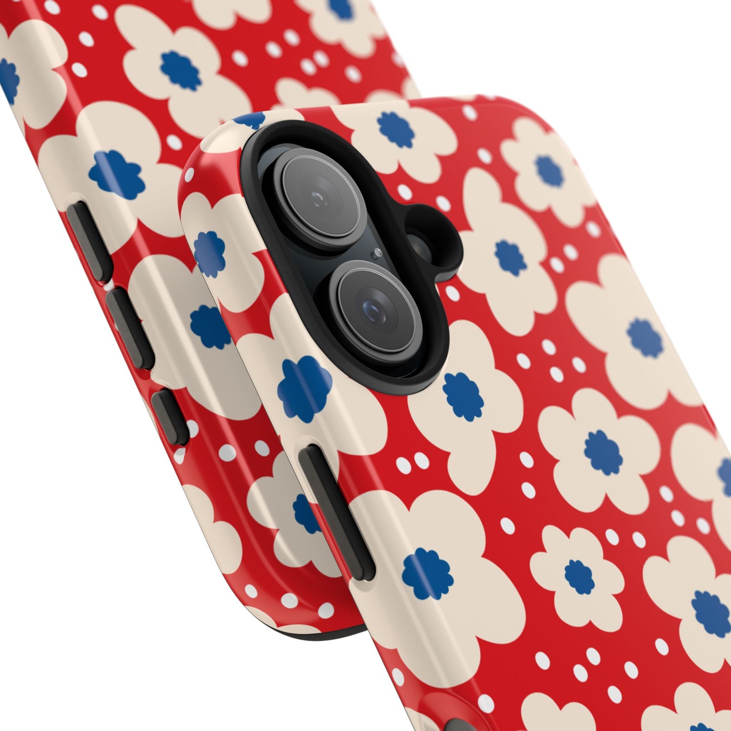 Blossom Floral Tough Phone Case - Durable Protection with Vintage Charm