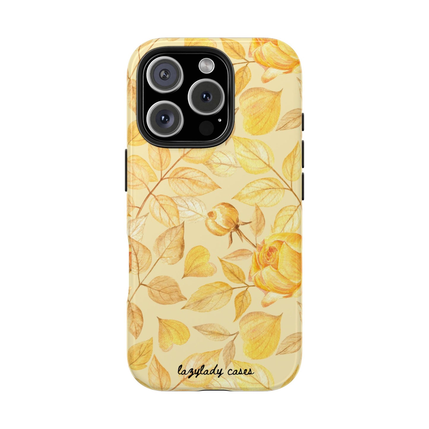 Yellow Dusk Tough Phone Case – Durable Protection with Yellow Roses Design