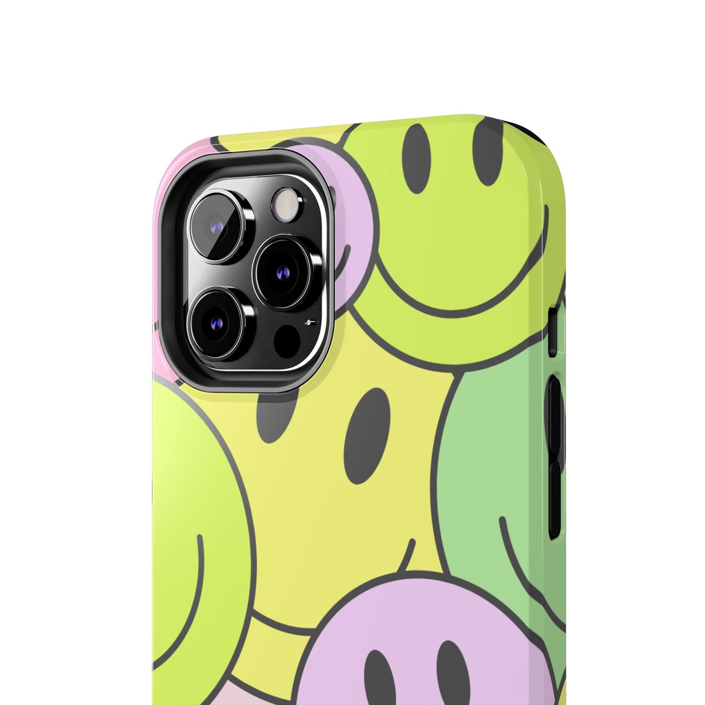 Colorful Smiley Face Tough Phone Case - Fun, Durable Protection for All Ages