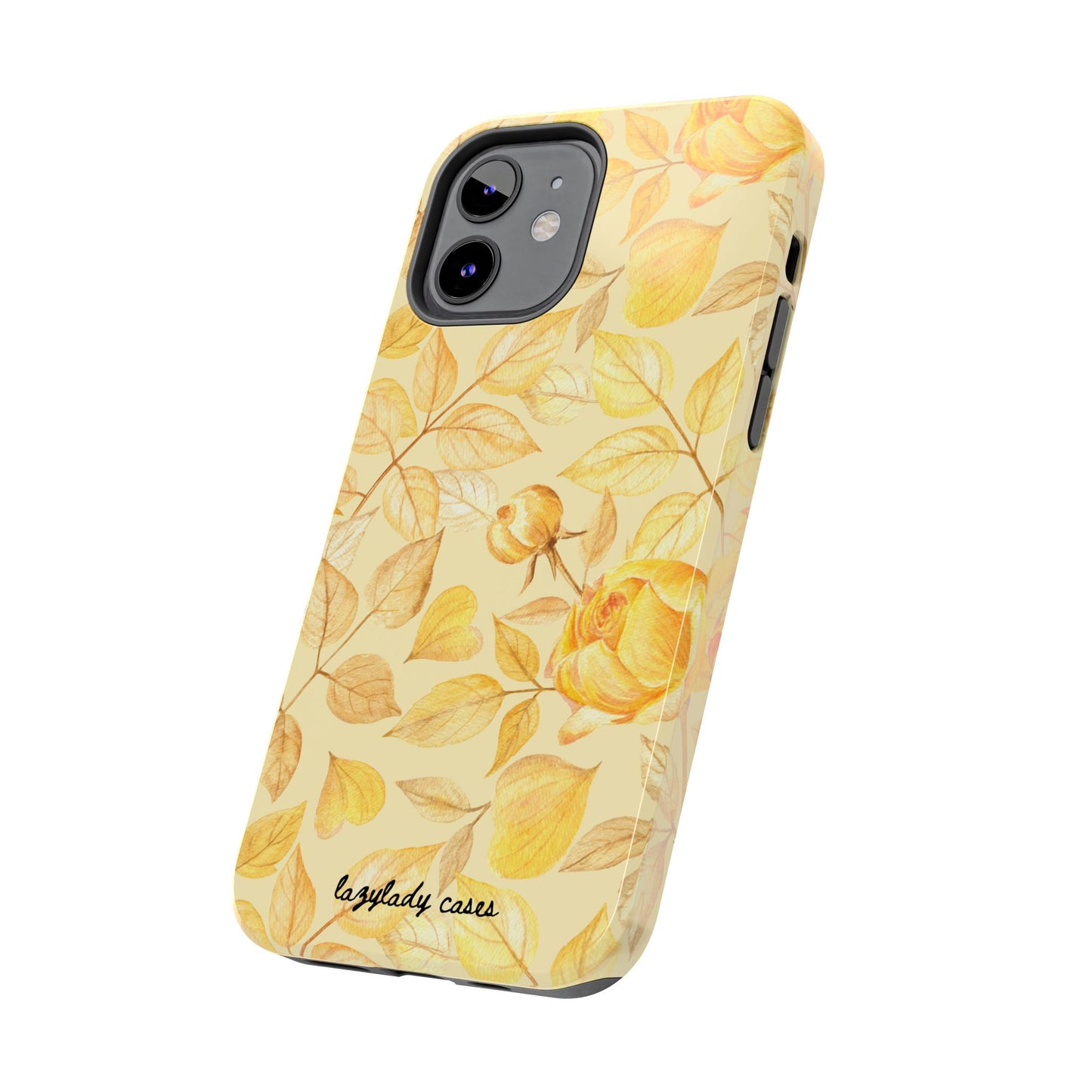 Yellow Dusk Tough Phone Case – Durable Protection with Yellow Roses Design