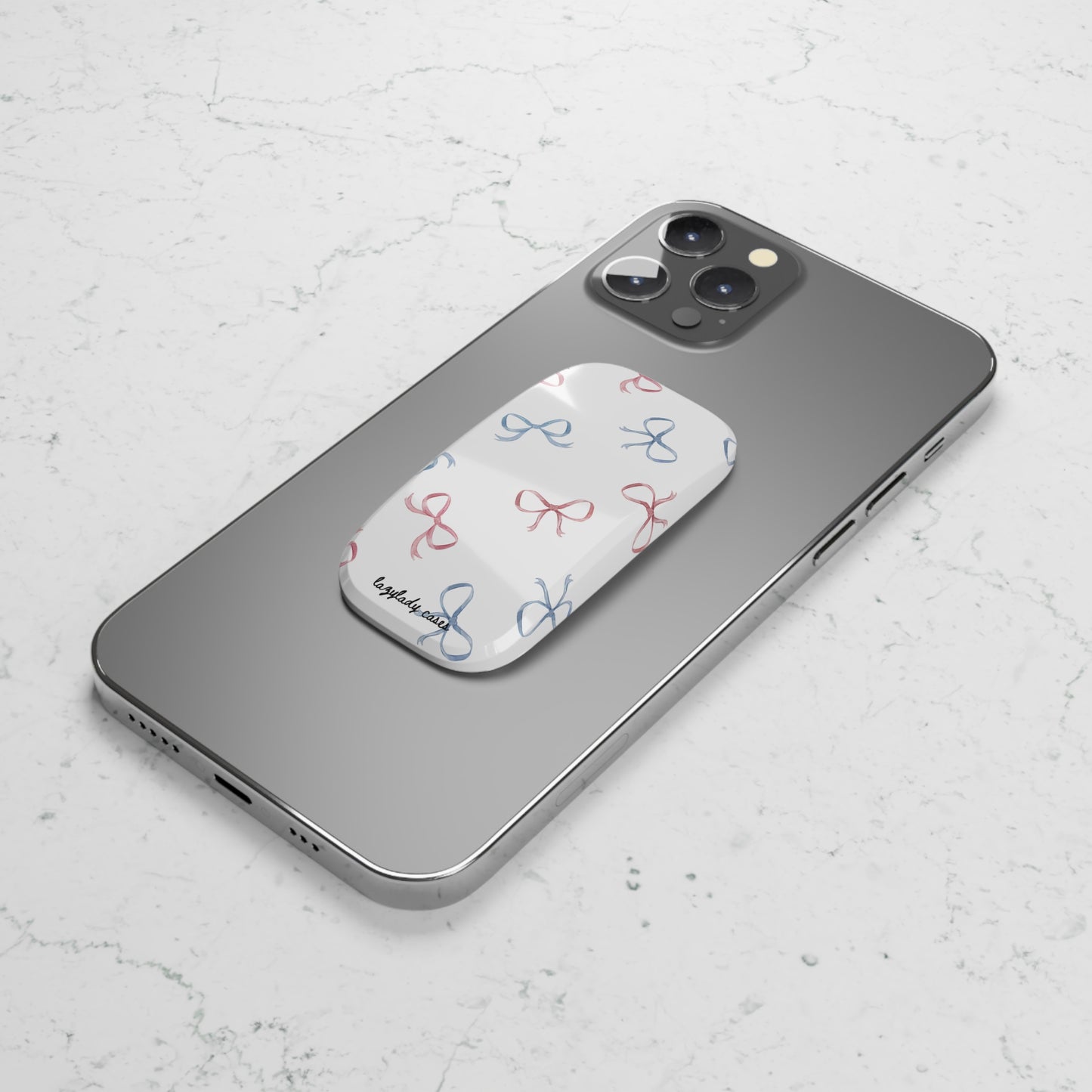 Chic Bow Grip for Phones - Stylish Accessory with Playful Design
