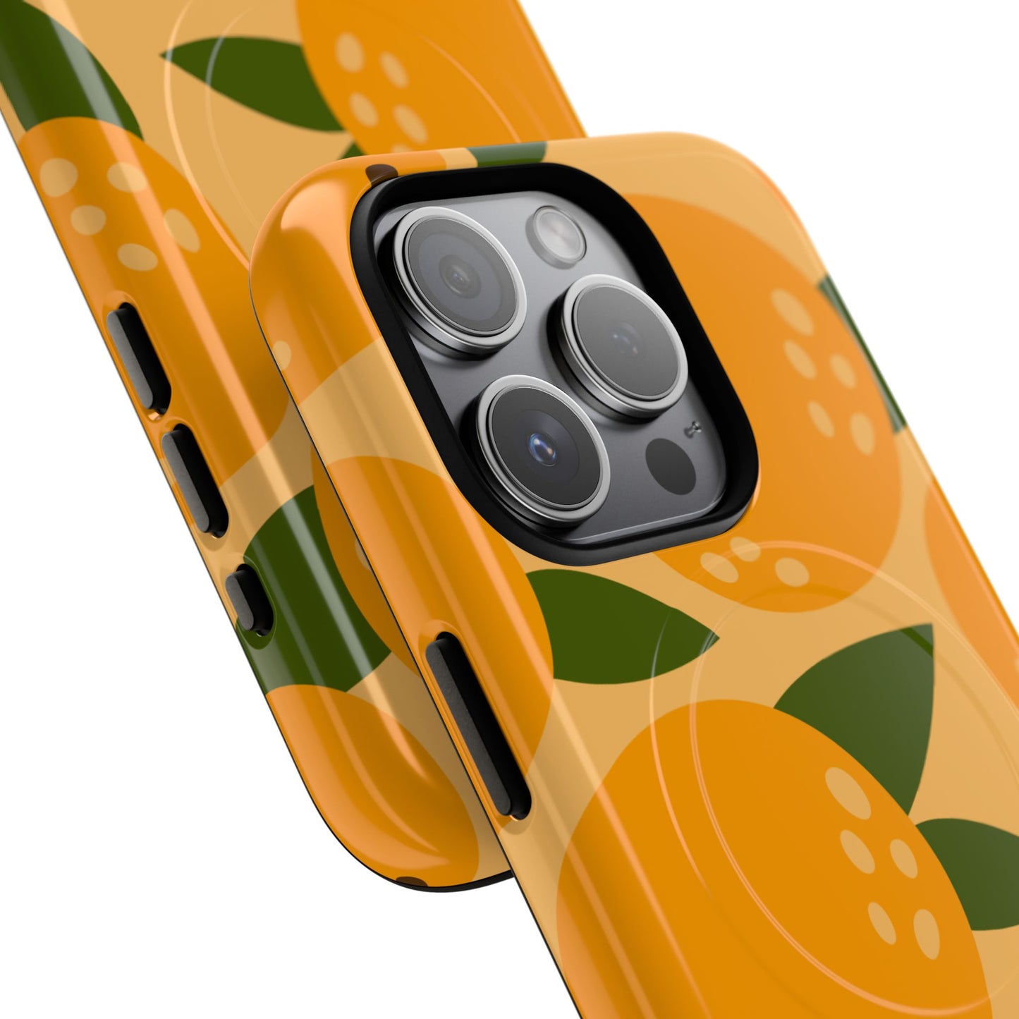 Citrus Orange Phone Case Magnetic Case for iPhone – Vibrant Orange Design