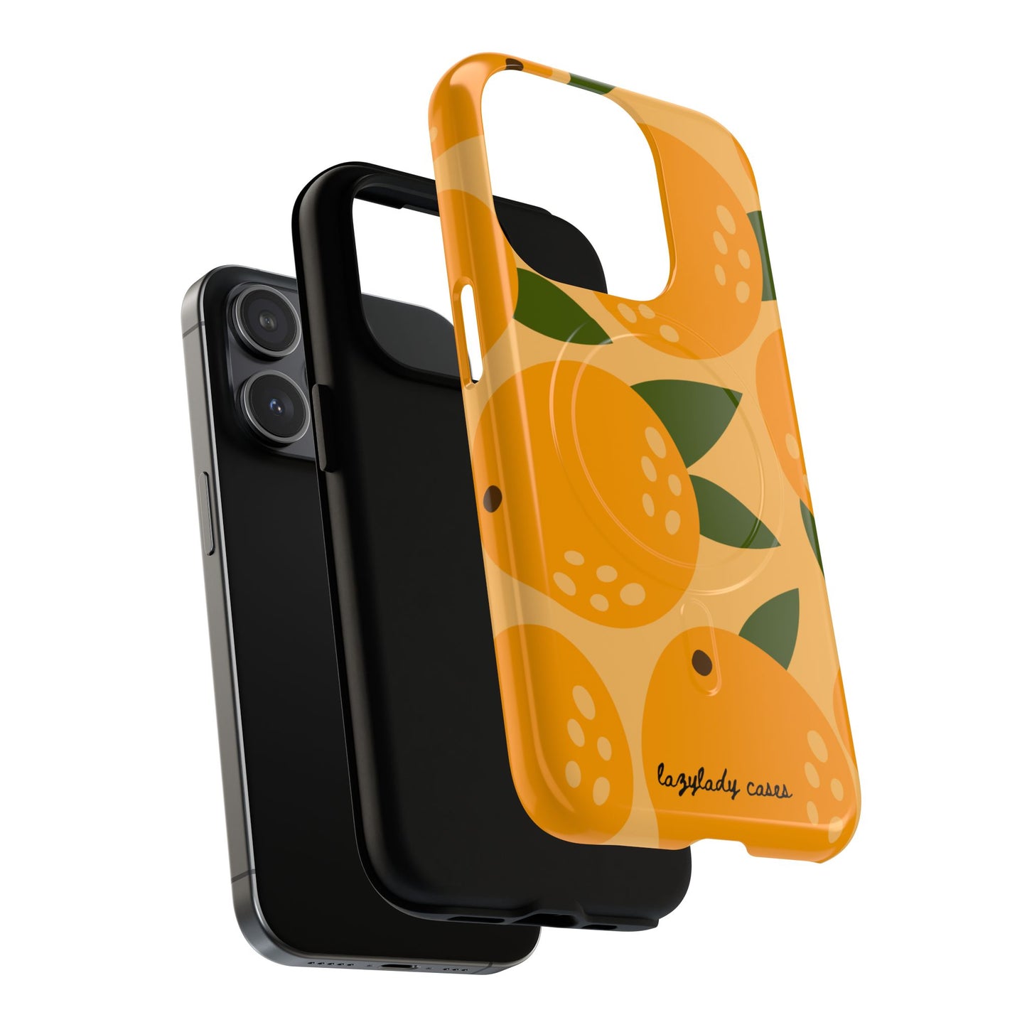 Citrus Orange Phone Case Magnetic Case for iPhone – Vibrant Orange Design
